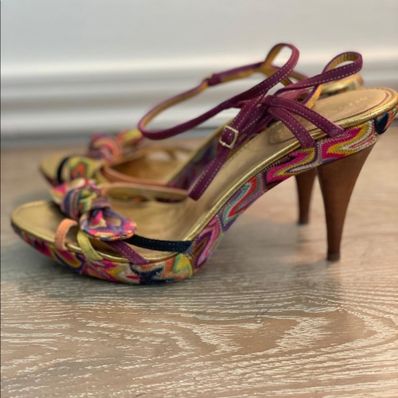Missioni Multi-Color chevron bow sandals - Picture 5 of 14